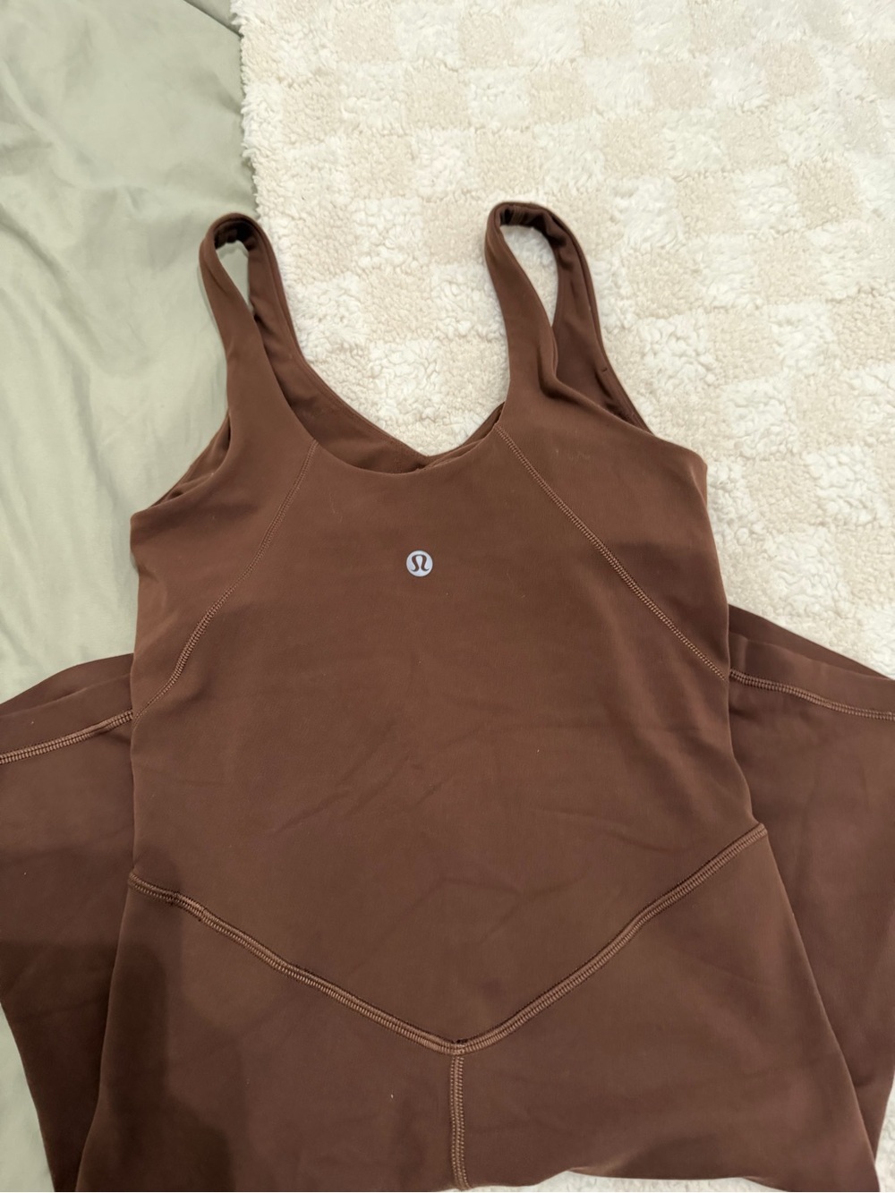 lululemon athletica Chocolate Brown Scoop Neck Tank